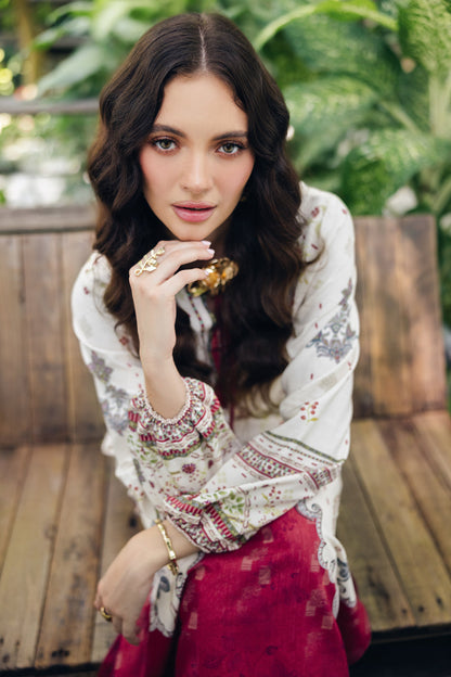 Soft White Silky 2-piece set