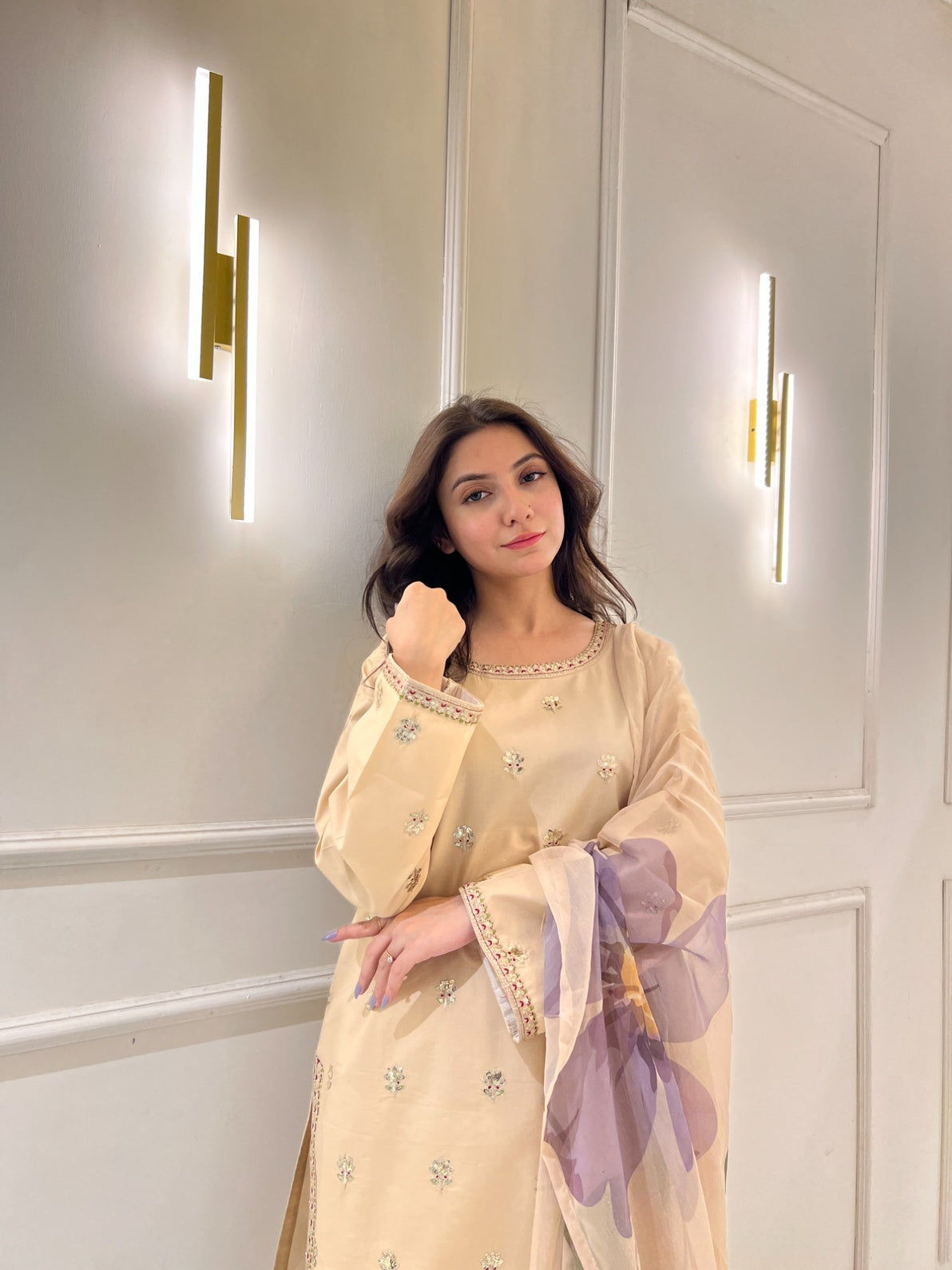 Ethereal Glow 3 Pc Stitched