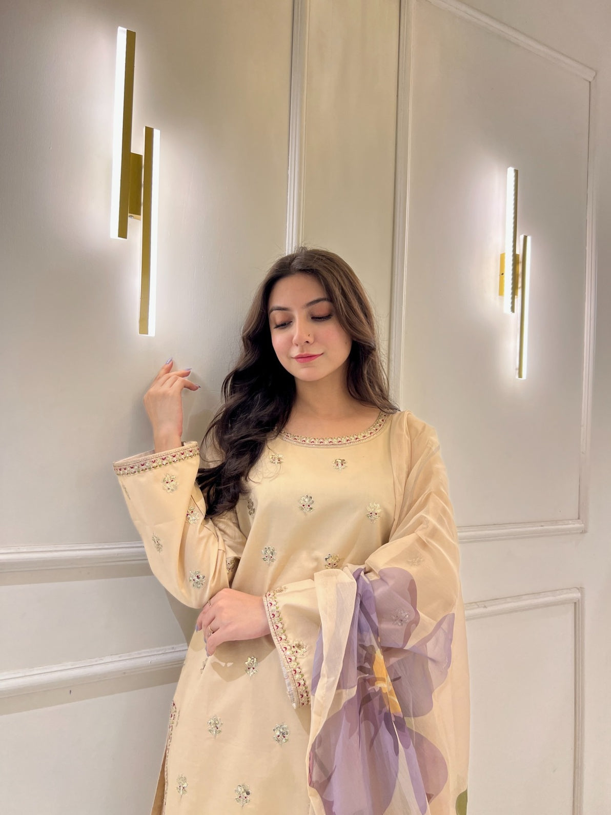 Ethereal Glow 3 Pc Stitched